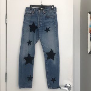 Nasty gal x Levi’s star jeans